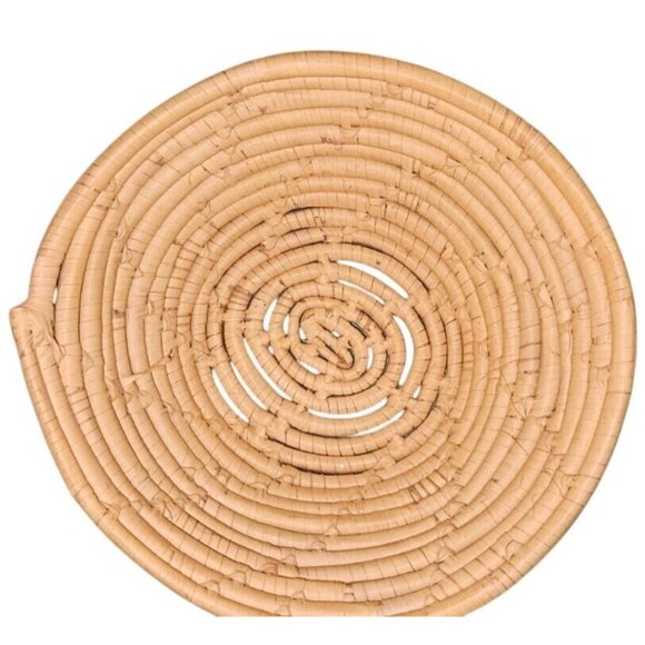 Sweet Grass Basket Artisan Made High Quality Not Gullah 7" diameter - Picture 2 of 5